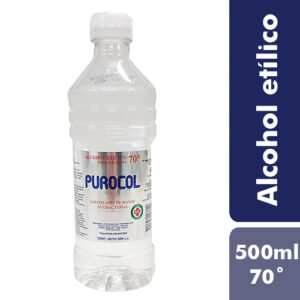 ALCOHOL 70° X 500 cm3 PUROCOL CON GLICERINA