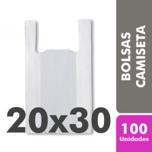 BOLSA CAMISETA 20x30 100UNI.