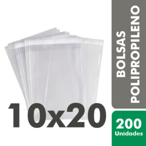 BOLSA POLIPROPILENO 10X20 X200U
