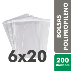 BOLSA POLIPROPILENO 6X20 X200U