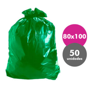 BOLSAS 80X100 VERDES 50 MICR X 50 U