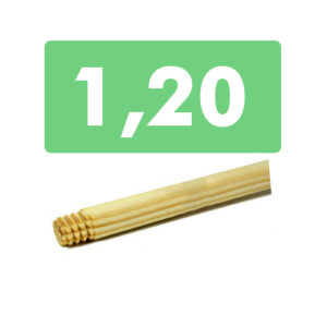 CABO MADERA CON ROSCA 1.2M PINO ECO