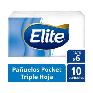 PAÑUELOS POCKET ELITE T/HOJA 10HOJASX6 CAJA X35 PACKS