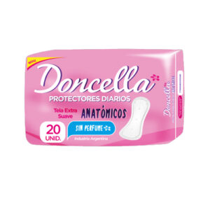 PROTECTORES DIARIOS DONCELLA ANATOMICOS S/DES X 20U