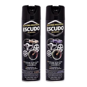 SILICONA EN AEROSOL CUERO - LAVANDA ESCUDO 400ML