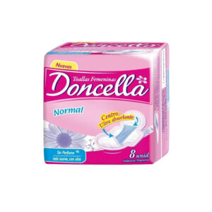 TOALLAS FEMENINAS DONCELLA NORMAL S/DES X 8U.