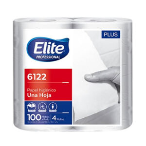 P.HIGIENICO ELITE 6122 SIMPLE HOJA X 100MT 10x4u