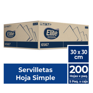 SERVILLETAS 6567 ELITE CRISTAL 30X30 SH PLUS X1000U