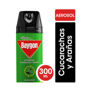 BAYGON MATA CUCARACHA AERO VERDE 300ML