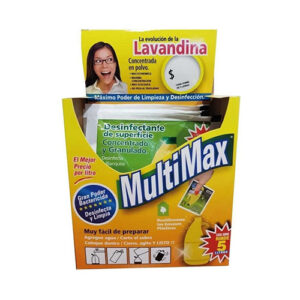 LAVANDINA EN POLVO MULTIMAX CONC. 40grs Rinde. 5L