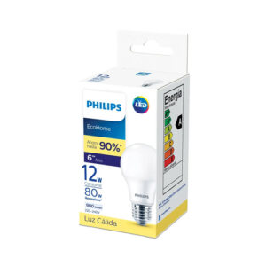 LAMPARA PHILLIPS BULBO LED CALIDO 12 W