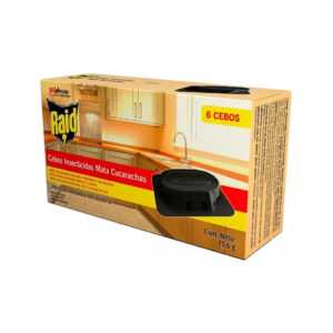 RAID COCINA CEBO PARA CUCARACHAS X6U