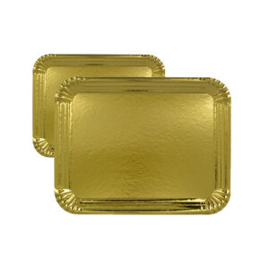 PLATO CARTÓN DORADO 1/4KG RECT 13X18 X50U (0079)
