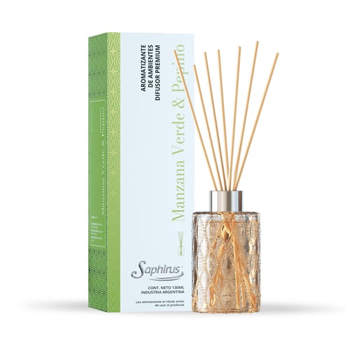 DIFUSOR PREMIUM SAPHIRUS MANZANA VERDE & PEPINO