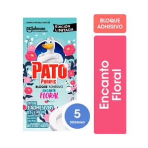 PATO BLOQUE ADHESIVO P/INODORO ENCANTO FLORAL