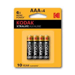 PILAS AAA KODAK XTRALIFE ALKALINE BLISTER X 4