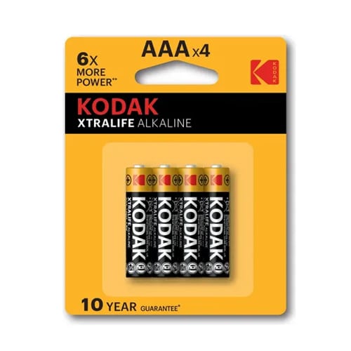 PILAS AAA KODAK XTRALIFE ALKALINE BLISTER X 4