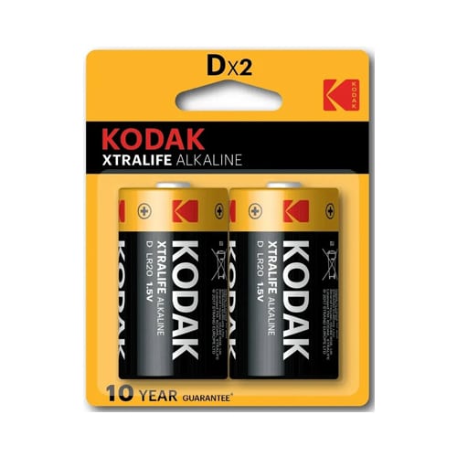 PILAS D KODAK XTRALIFE ALKALINE BLISTER X 2U
